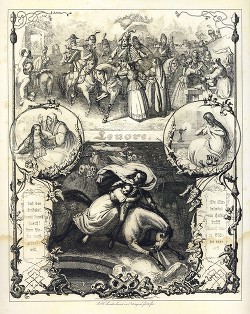 «Ленора» Г. Бюргера, «Линор» Э. По и баллады со схожим сюжетом (СИ) - Жуковский Василий Андреевич